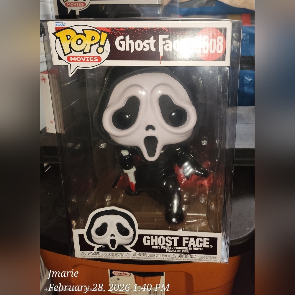 Funko Pop Jumbo 10" 1608 Scream Ghost Face with Protector